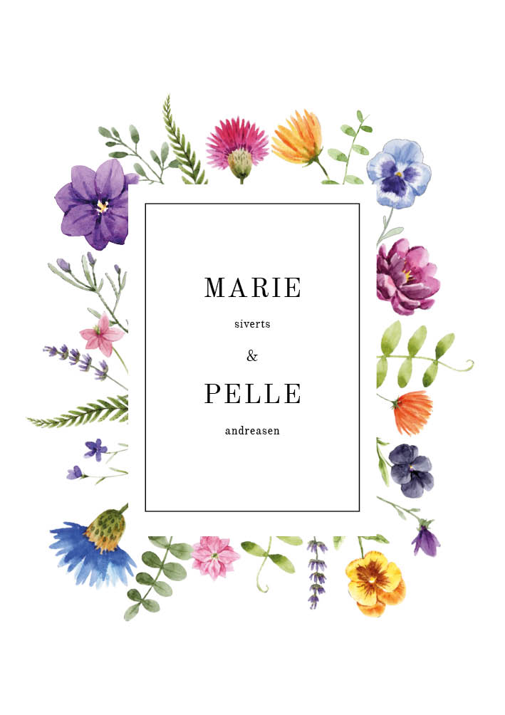 Forår/Sommer - Marie & Pelle Invitation